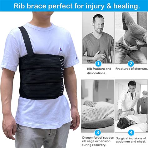 broken rib chest wrap|compression wrap for rib injury.